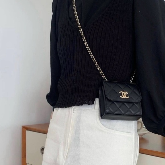 Chanel Mini Trendy CC Bag in Black Gold - Picture 16 of 16